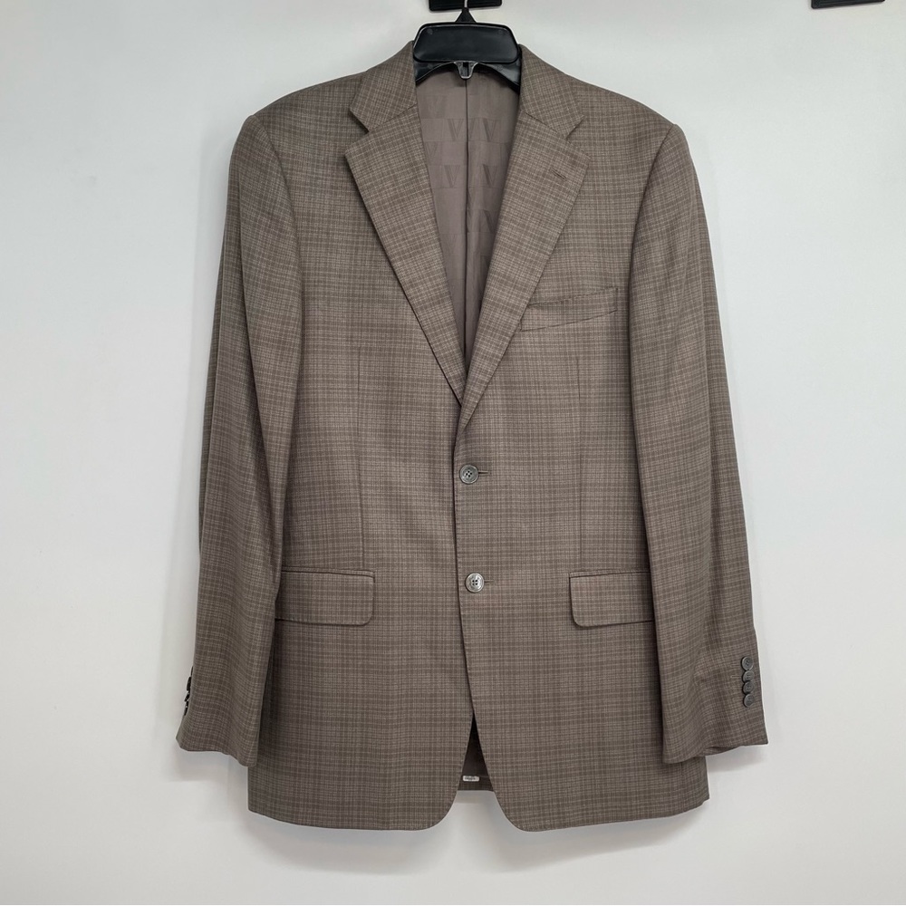 Versace Collection City Sport Coat Blazer Men’s EU48 US38 Brown Plaid 2 Buttons